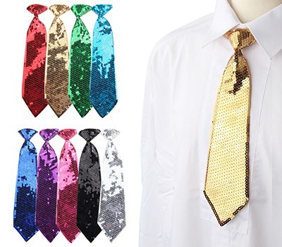 스팽글 파티넥타이 반짝이넥타이